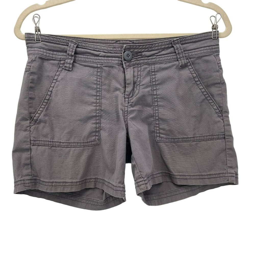 Prana Breathe Organic Cotton Gray Shorts Womens 2